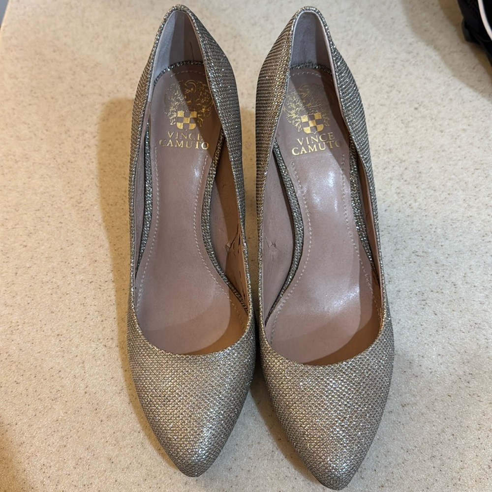 Silver/Gold Vince Camuto Heels